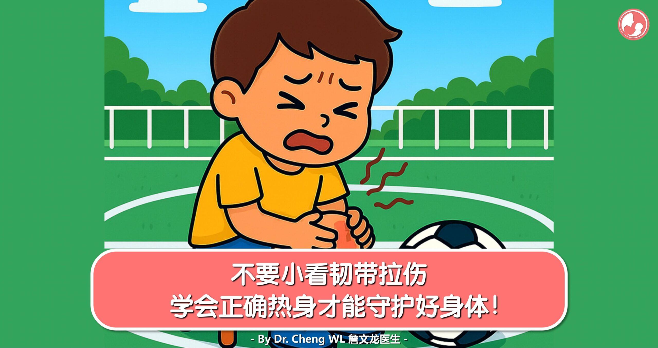 运动前暖身避免韧带拉伤